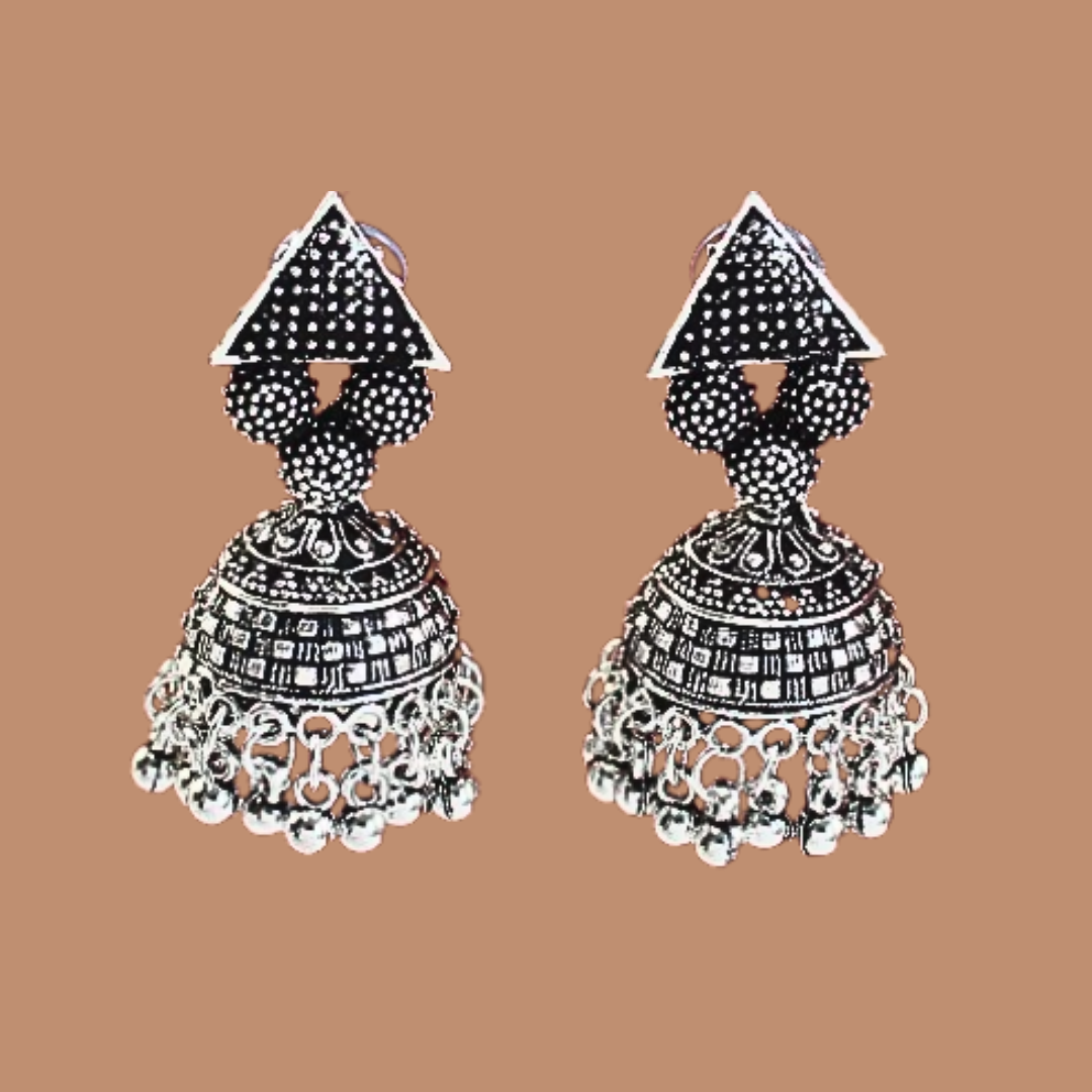 Oxidised Earring