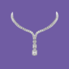 Silver One Line Necklase