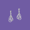 Blue Silver Earring