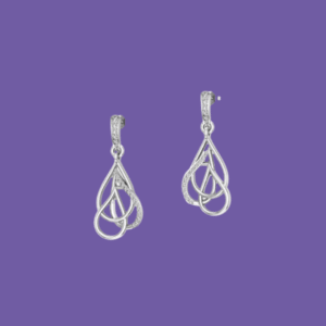 Blue Silver Earring